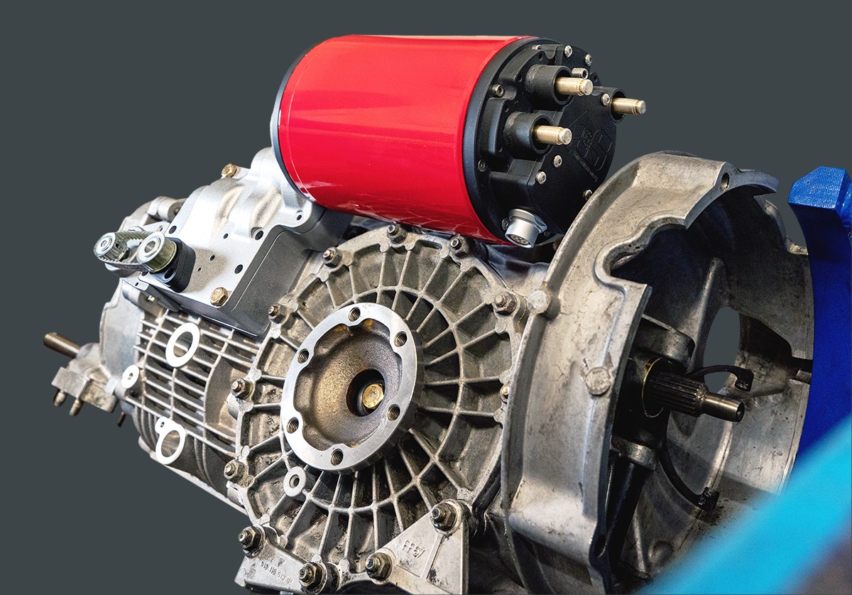 Original Getriebe des Porsche 911 (Ur-Elfer) für dem E-Getriebe Add-On